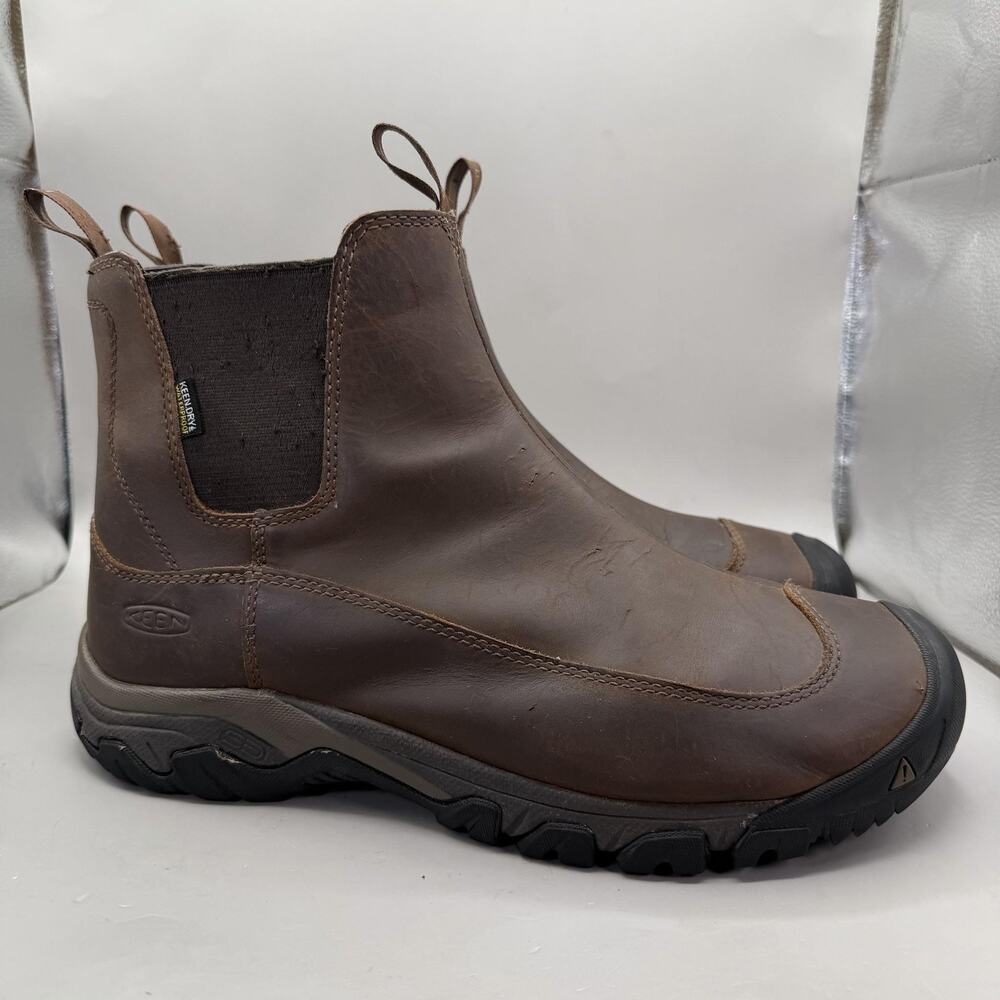 KEEN Anchorage III Waterproof Insulated Chelsea Snow Boots Mens Size 14 Brown